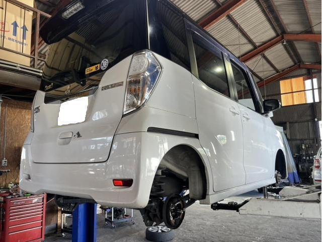 三菱　ｅＫスペース　車検　法定点検　分解整備　メンテナンス　エンジンオイル　交換　佐賀県　三養基郡　みやき町　みやき