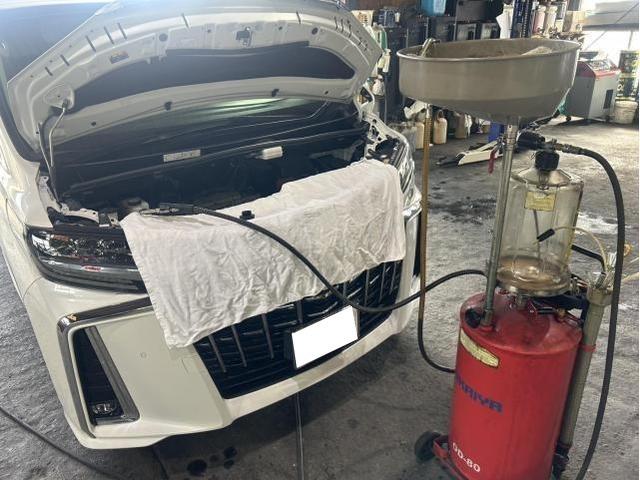 トヨタ　アルファード　ガソリン車用　メンテナンス　エンジンオイル　オイルエレメント　交換　佐賀県　三養基郡　みやき町　みやき