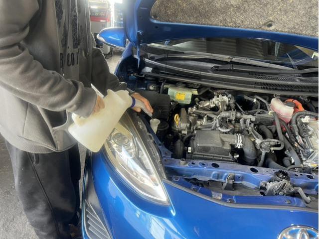 トヨタ　アクア　G　ガソリン車用(オイル交換)　メンテナンス　エンジンオイル　オイルエレメント　交換　佐賀県　三養基郡　みやき町　みやき