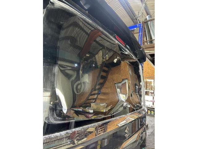 スズキ　スペーシアカスタム　カーフィルム　リアガラス全面　IR断熱　スモークフィルム　10％　施工　佐賀県　三養基郡　みやき町　みやき