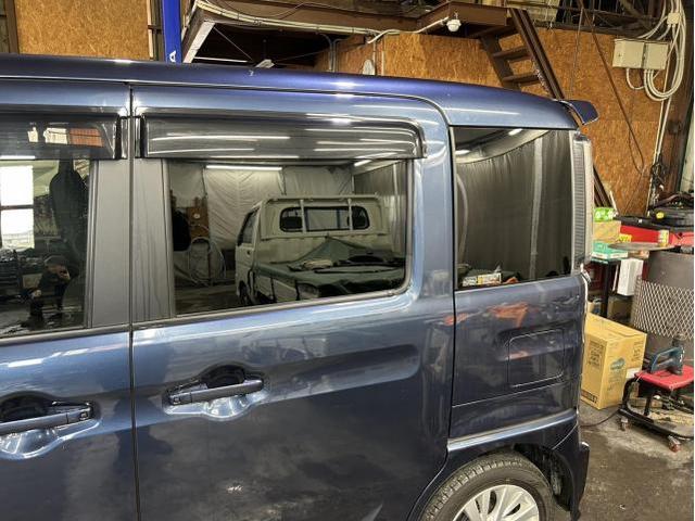 スズキ　スペーシアカスタム　カーフィルム　リアガラス全面　IR断熱　スモークフィルム　10％　施工　佐賀県　三養基郡　みやき町　みやき