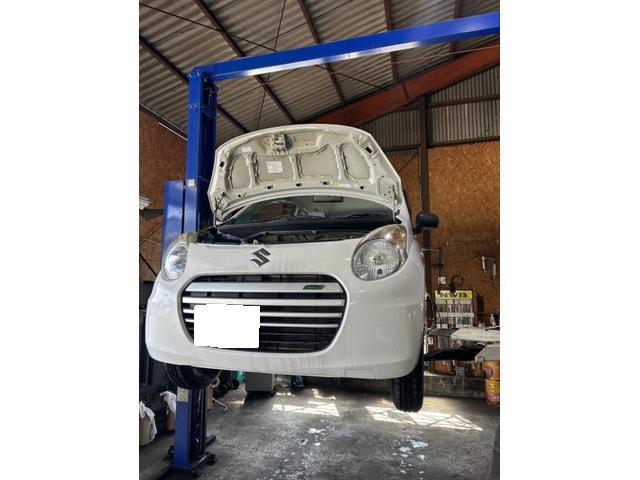 スズキ　アルトエコ　ECO-L　車検　法定点検　分解整備　メンテナンス　エンジンオイル　オイルエレメント　発煙筒　エアコンフィルター　タイヤ　交換　バランス調整　佐賀県　三養基郡　みやき町　みやき