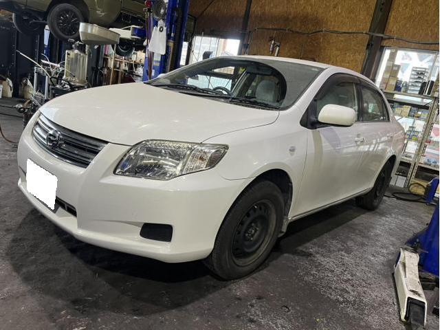 トヨタ　カローラアクシオ　G　車検　法定点検　分解整備　メンテナンス　エンジンオイル　交換　ヘッドライト　簡易磨き　佐賀県　三養基郡　みやき町　みやき