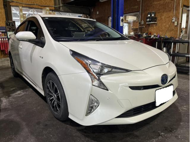 トヨタ　プリウス　車検　法定点検　分解整備　メンテナンス　エンジンオイル　ミッションオイル　ブレーキフルード　交換　佐賀県　三養基郡　みやき町　みやき