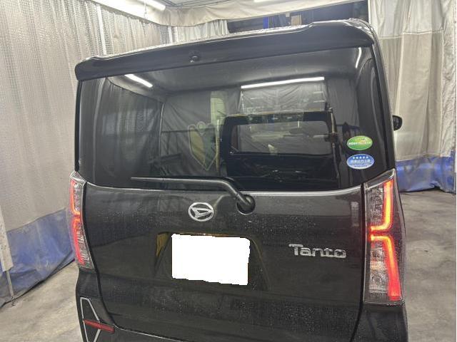 ダイハツ　タント　カスタムX　カーフィルム　リアガラス　全面　IR断熱スモークフィルム　10％　施工　佐賀県　三養基郡　みやき町　みやき