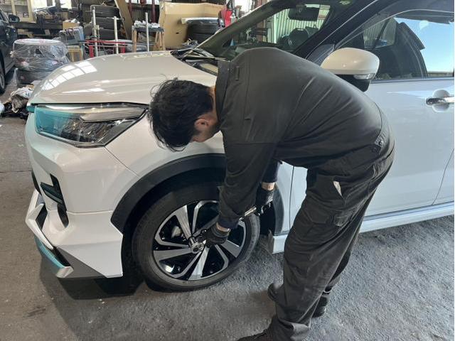 トヨタ　ライズ　Z　メンテナンス・日常点検　スタッドレスタイヤ　夏タイヤ　履き替え　佐賀県　三養基郡　みやき町　みやき