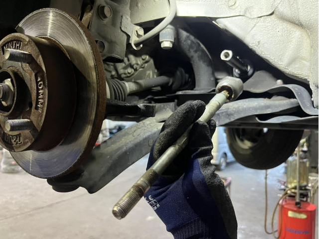 マツダ　ＡＺワゴン　車検　法定点検　分解整備　エンジンオイル　ドライブシャフトブーツ　タイロッドエンドブーツ　ステアリングラックエンド　交換　簡易ライト磨き　佐賀県　三養基郡　みやき町　みやき