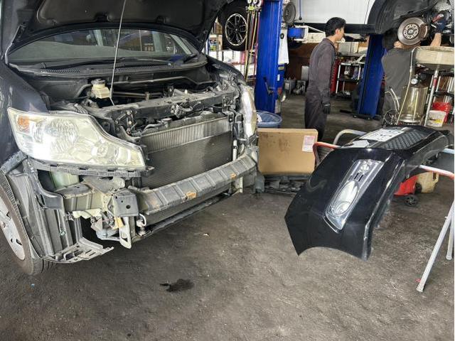 ホンダ　ステップワゴンスパーダ　S　電装系修理　冷却水漏れ　サーモスタット　ラジエーター　ラジエーターキャップ　交換　佐賀県　三養基郡　みやき町　みやき