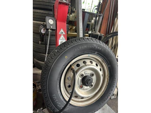 マツダ　スクラムトラック　法定点検　リース　12ケ月点検　メンテナンス　エンジンオイル　オイルエレメント　タイヤ　エアコンフィルター　ワイパーブレード　ロアブーツ　タイロッドエンドブーツ　交換　バランス調整　佐賀県　三養基郡　みやき町