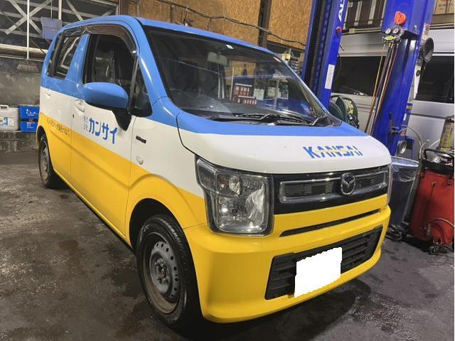 マツダ　フレア　ハイブリッドXG　車検　法定点検　分解整備　メンテナンス　リース　バッテリー　エンジンオイル　ベルト　交換　佐賀県　三養基郡　みやき町　みやき