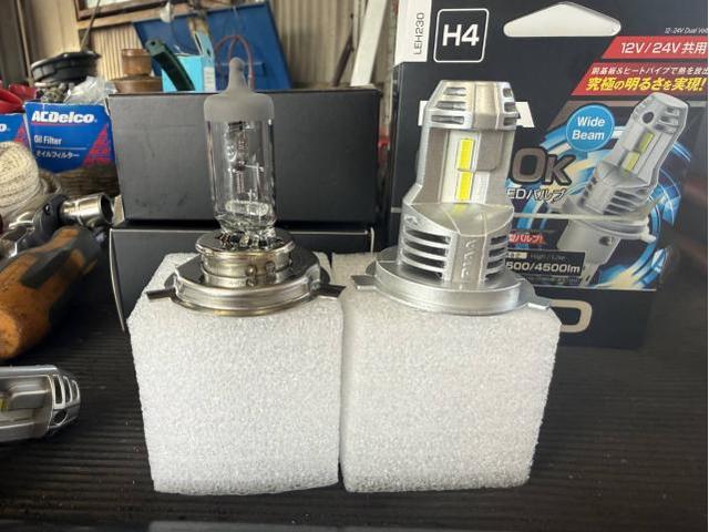 ダイハツ　ムーヴコンテ　ヘッドライトバルブ交換 久留米市　北野町　田主丸町　広川町　小郡市　鳥栖市　大刀洗町　朝倉市　筑前町　筑後市　他ＯＫ