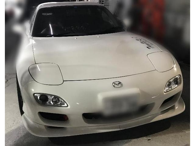 マツダRX-7フロントバンパーエアロ塗装交換エアコン点検エアコン冷えない熊本県熊本市東区北区西区南区中央区菊陽町合志市益城町大津町 西合志菊池市新型コロナ対策 除菌エンジン オーディオ パーツ チェックランプ 警告灯 修理 異音 