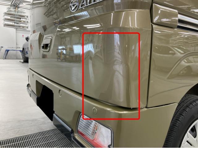ダイハツ　アトレー　リアゲート　キズ・へこみ直し