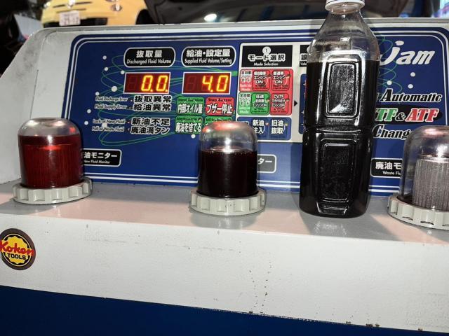 マツダ　プレマシー　ATF圧送交換　トルコン太郎　宮崎