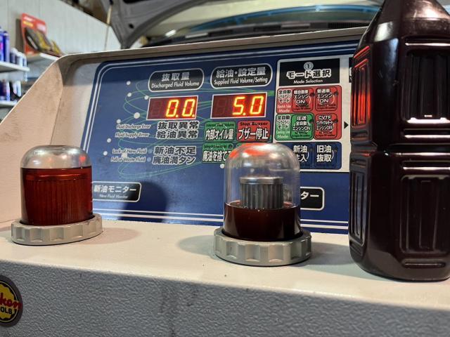 トヨタ　エスティマ　ATF圧送交換　トルコン太郎　宮崎