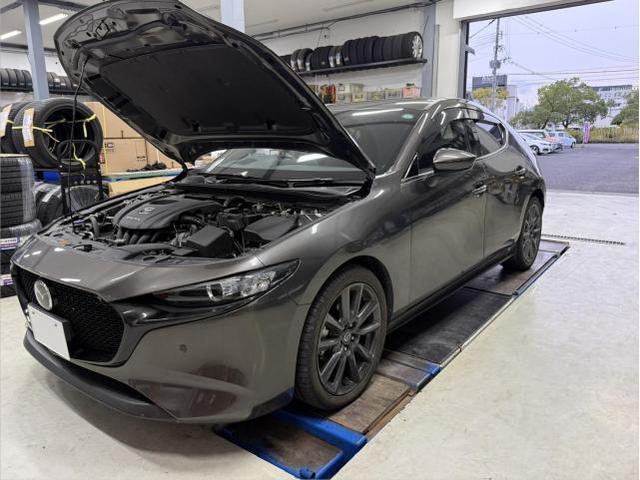 【マツダ／Mazda3】　オイル交換
鹿児島市・姶良市・谷山・吉野・中山・国産車・輸入車・持込みパーツ対応！土日営業中！