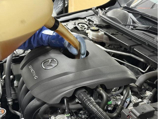 【マツダ／Mazda3】　オイル交換
鹿児島市・姶良市・谷山・吉野・中山・国産車・輸入車・持込みパーツ対応！土日営業中！