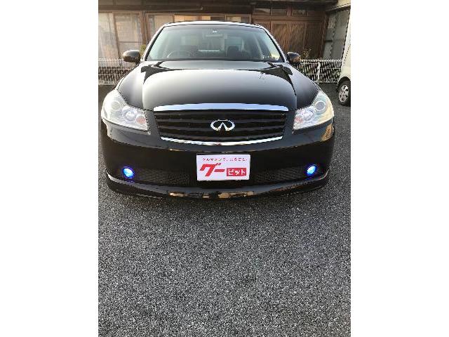 フーガ Y50 フロントスポイラー取り付け フォグ交換