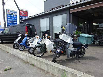 チョイ乗り用の原付バイクも販売しています