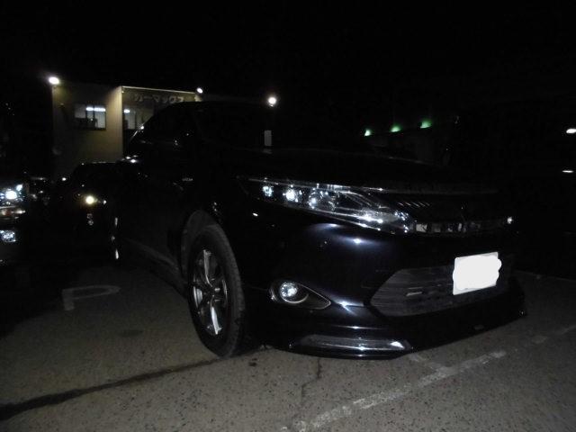 ハリアーハイブリッド　純正足廻りに交換作業