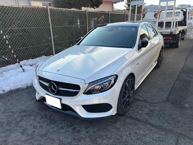 メルセデスAMG　C43　4マチック　バッテリー交換　エンジンオイル交換