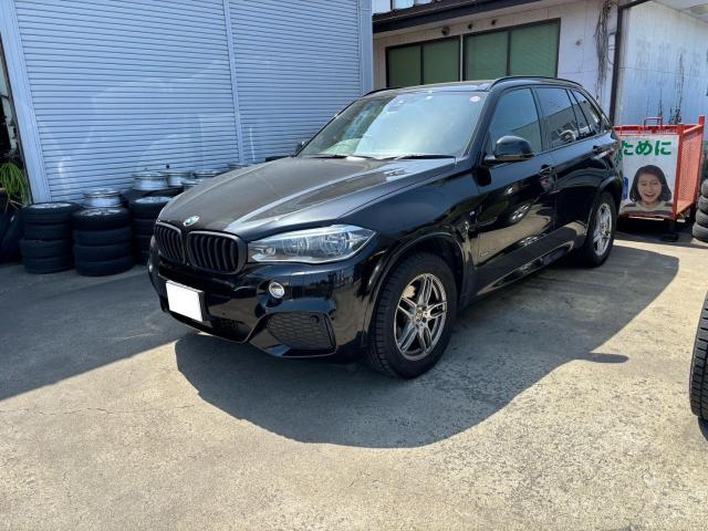 BMW　X5　35ｄ（F15）スターターバッテリー交換　サマータイヤ交換