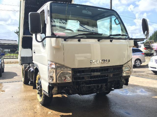 いすゞ エルフ 全面塗装 車検整備 ブレーキ分解整備