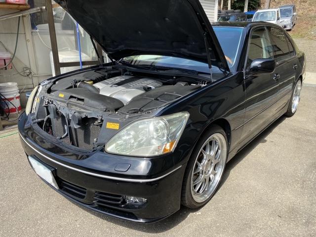 米国レクサス LS430 ヘッドライト研磨 逆輸入車