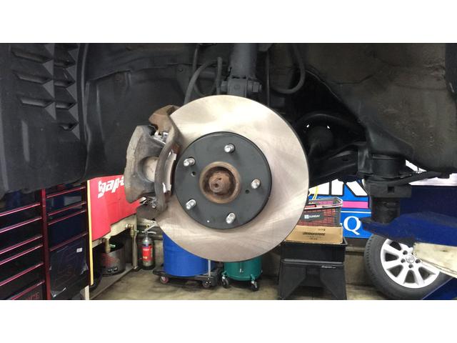 トヨタ　イプサム　ブレーキ修理　前後ディスクロータ交換　サイドライニング交換