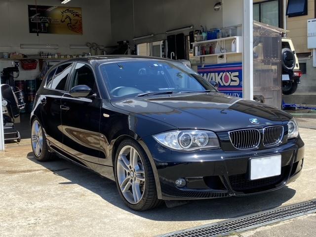 BMW E87 130i 1シリーズ 秋田県　秋田市　認証工場　車検整備　ブレーキフルード交換 ザーレンオイル交換　WAKO'Sフォアビークル　WAKO'Sパワーシールド添加 　後日整備お見積り　ワックス洗車内外清掃　 代車無料　
