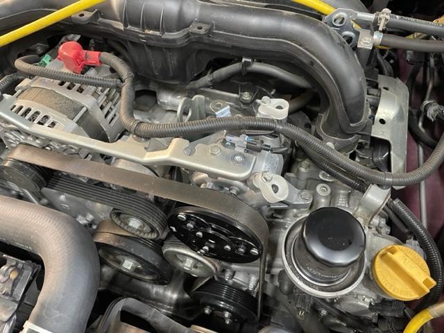 スバル　XV　エアコンコンプレッサー交換　エアコンフラッシング　フロントショックアブソーバ交換　前後スタビリンク交換