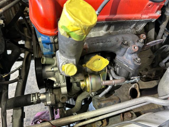 ジムニー　タービン交換　ウォーターポンプ交換　WAKO'Sオイルフラッシング　PCVバルブ交換