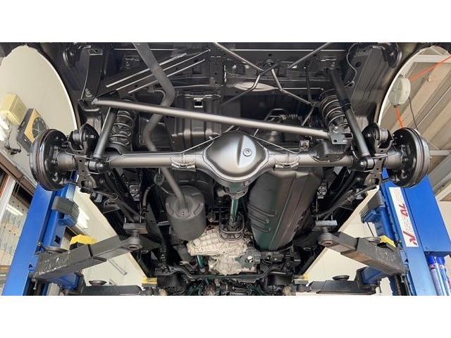 日産クリッパーバン　販売車輛車検整備　フロントブレーキ　パッド　ローター　プラグ　オイル交換　バックプレート塗装ワイパーラバー交換　下廻り洗浄防錆施工　マフラーWAKOS耐熱ブラック 　エアコンガス入替　エアコンフィルター　バッテリー交換