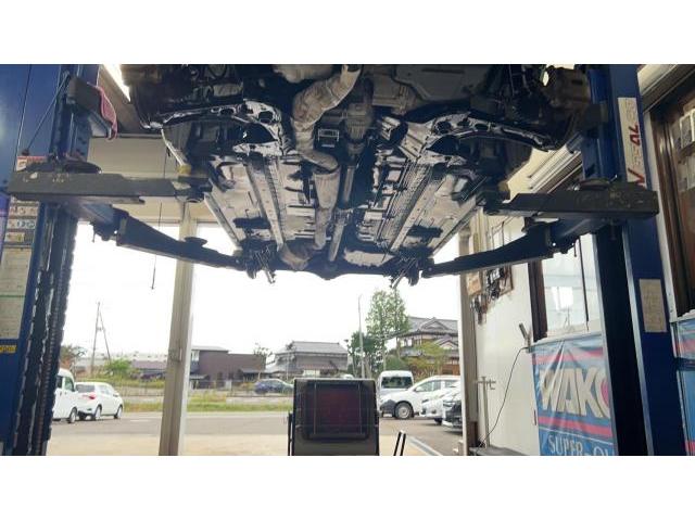 ダイハツ ムーヴ キャンバス 車検整備 ウォータポンプ ファンベルト エアコンベルト エアコンフィルター 下廻り錆止め塗装 マフラー耐熱塗装