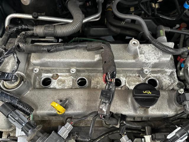 マツダ プレマシー 車検整備 エアコン効かない ブレーキ固着 エアコンコンプレッサ フロントキャリパ スパークプラグ 交換
