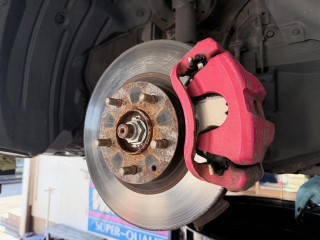 マツダ アテンザセダン 車検整備 WAKO'Sディーゼルツー ブレーキパッド ディスクロータ 交換 下廻り防錆補修