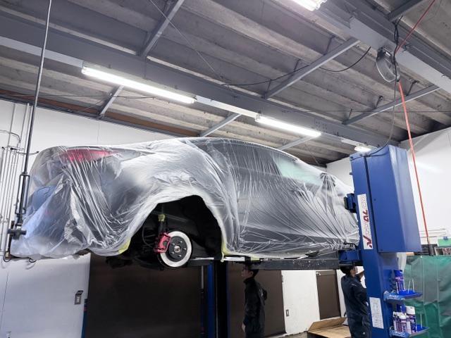 マツダ アテンザセダン 車検整備 WAKO'Sディーゼルツー ブレーキパッド ディスクロータ 交換 下廻り防錆補修