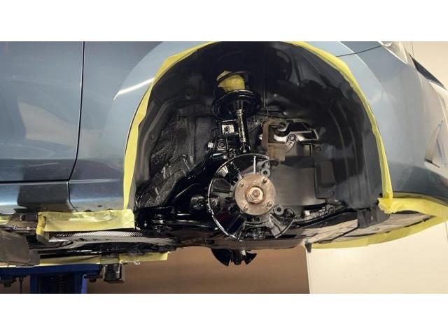 マツダ　デミオ　車検 下廻り塗装(錆止め)油性シャシブラック　エンジン・オイル（エレメント）交換　クリーン・エア・フィルタ交換　ﾊﾞｯﾃﾘｰ交換 S-95 ｱｲﾄﾞﾘﾝｸﾞｽﾄｯﾌﾟ　ヘッドライト研磨