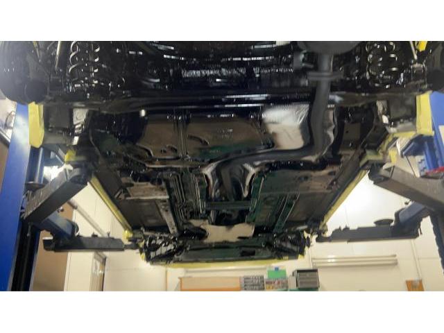 マツダ　デミオ　車検 下廻り塗装(錆止め)油性シャシブラック　エンジン・オイル（エレメント）交換　クリーン・エア・フィルタ交換　ﾊﾞｯﾃﾘｰ交換 S-95 ｱｲﾄﾞﾘﾝｸﾞｽﾄｯﾌﾟ　ヘッドライト研磨