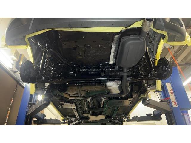 マツダ　デミオ　車検 下廻り塗装(錆止め)油性シャシブラック　エンジン・オイル（エレメント）交換　クリーン・エア・フィルタ交換　ﾊﾞｯﾃﾘｰ交換 S-95 ｱｲﾄﾞﾘﾝｸﾞｽﾄｯﾌﾟ　ヘッドライト研磨