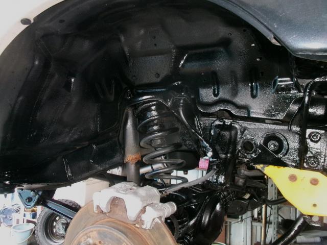 スズキ　ジムニー　下回り塗装