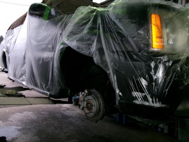 キャデラック　キャデラックエスカレード　下回り塩害防止　レジン塗装