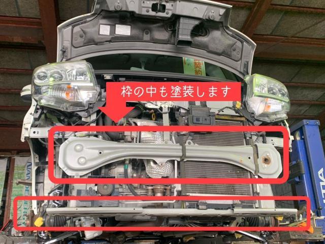 ご成約車　ダイハツ　タント　サビ止め塗装