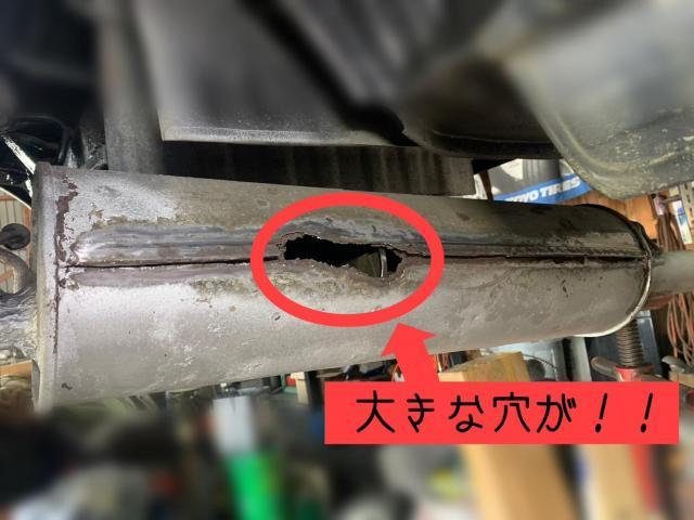 マフラー溶接修理　トヨタ　クレスタ