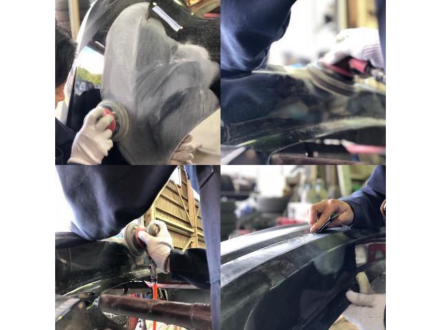 マツダ プレマシー リアバンパー 板金 塗装 修理