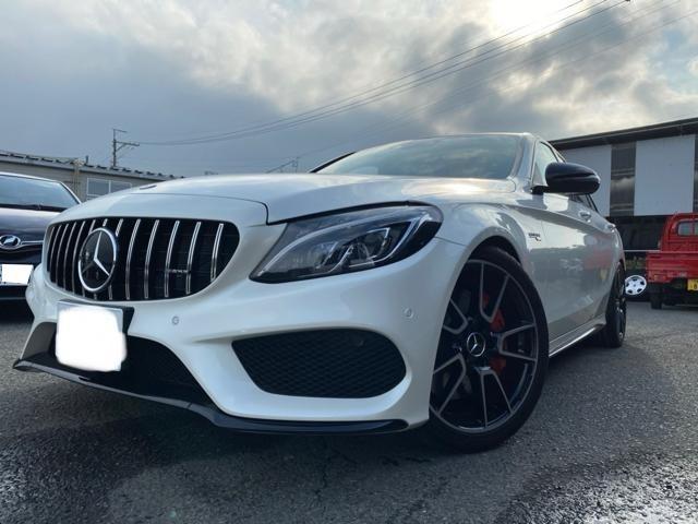 メルセデスベンツ　C43 Cクラス AMG ディフェーザー交換　マフラーカッター交換　福島県いわき市