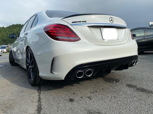 メルセデスベンツ　C43 Cクラス AMG ディフェーザー交換　マフラーカッター交換　福島県いわき市