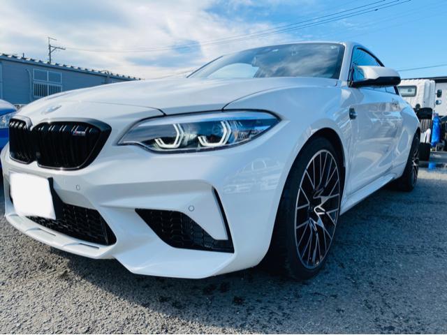 BMW M2 フロントバンパー修理 ガリ傷 鈑金塗装 福島県いわき市