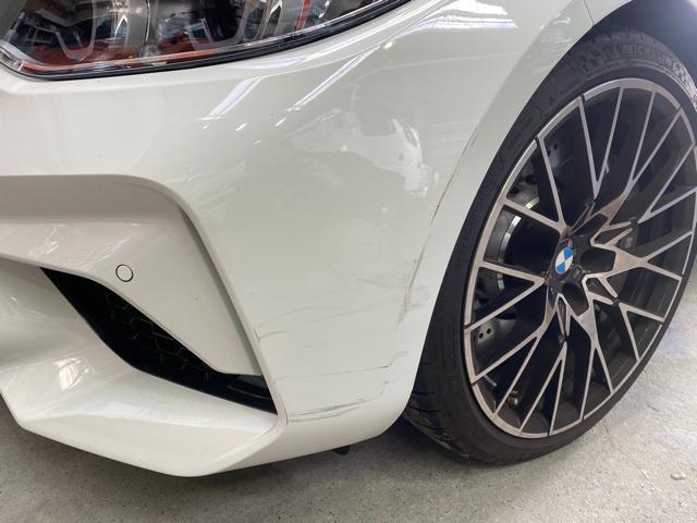 BMW M2 フロントバンパー修理 ガリ傷 鈑金塗装 福島県いわき市