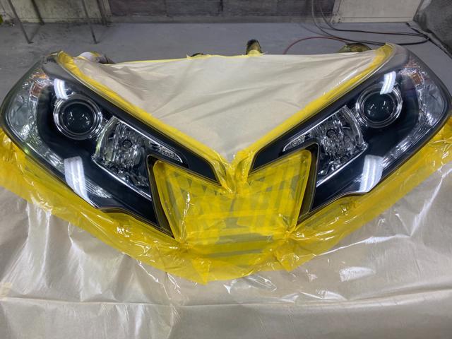 ホンダ CR-V ヘッドライト クリアー塗装 マフラー取り付け　福島県いわき市